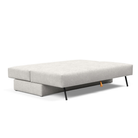 The Osvald Sofa Bed from Innovation Living with adario fog 256 upholstery setup as a bed.