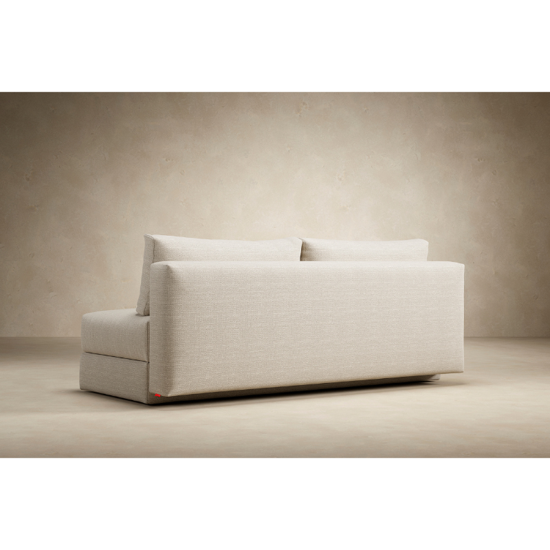 The Osvald Sofa Bed from Innovation Living with phobos latte 586 upholstery, a pull out couch.