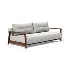 The Ran D.E.L Sofa Bed from Innovation Living with adario fog 256 upholstery setup as a sofa.