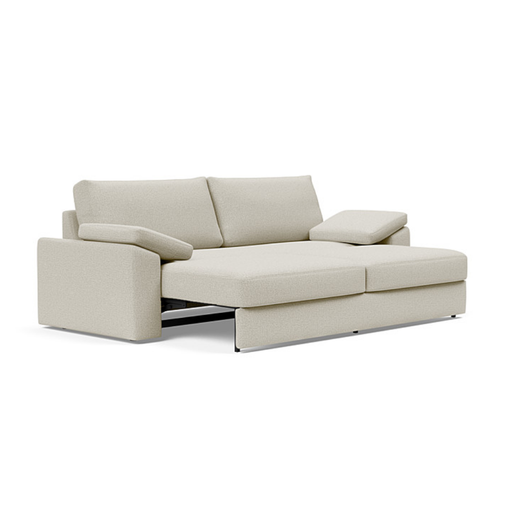 The Vilander Sleeper Sofa With Cushion Arms from Innovation Living with mixed dance natural 527 upholstery, a pull out couch.