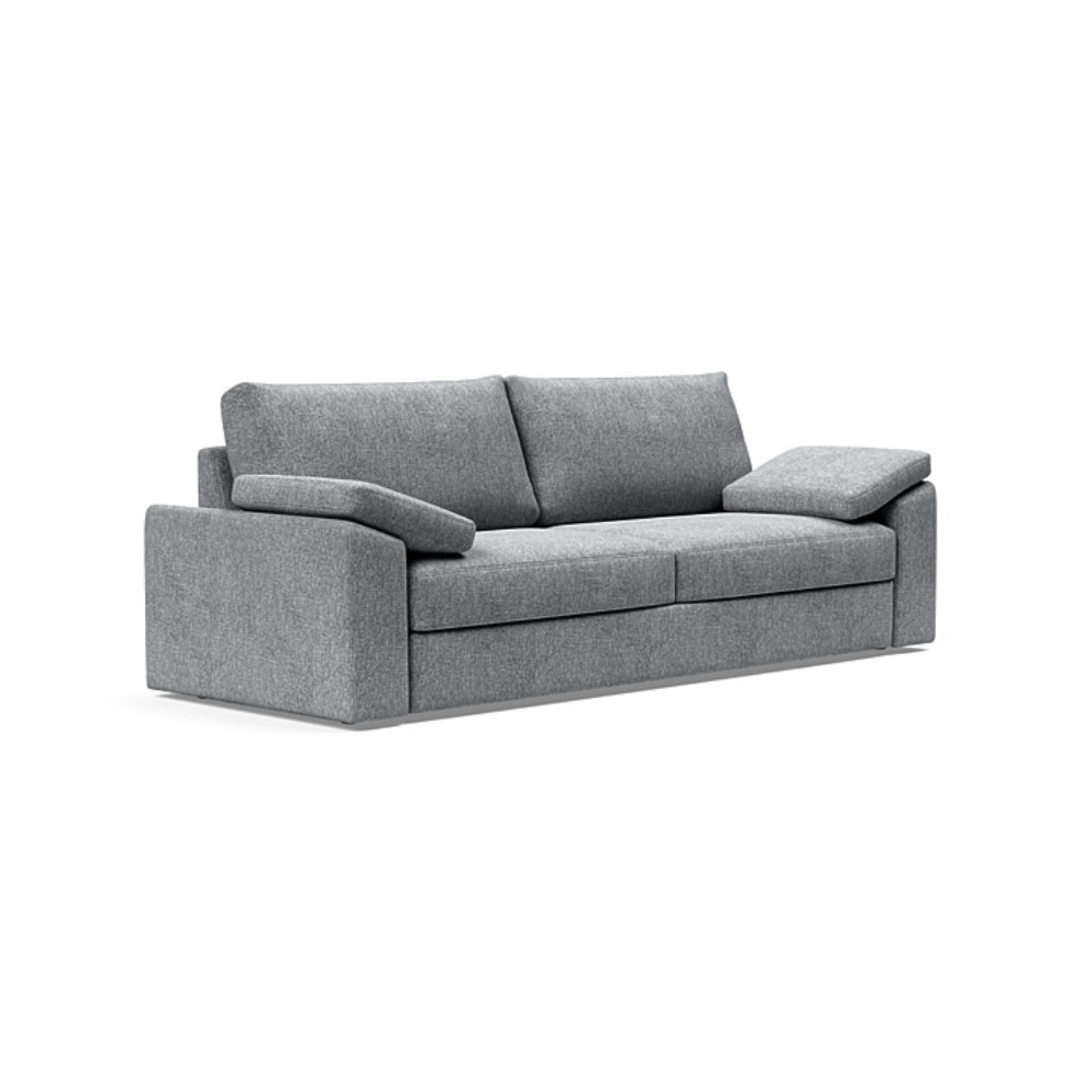 The Vilander Sleeper Sofa With Cushion Arms from Innovation Living with twist granite 565 upholstery setup as a couch.
