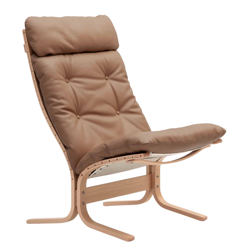 The Siesta Classic Chair High Back from LK Hjelle with no arms in Hemsen Anilian Sand Oak.