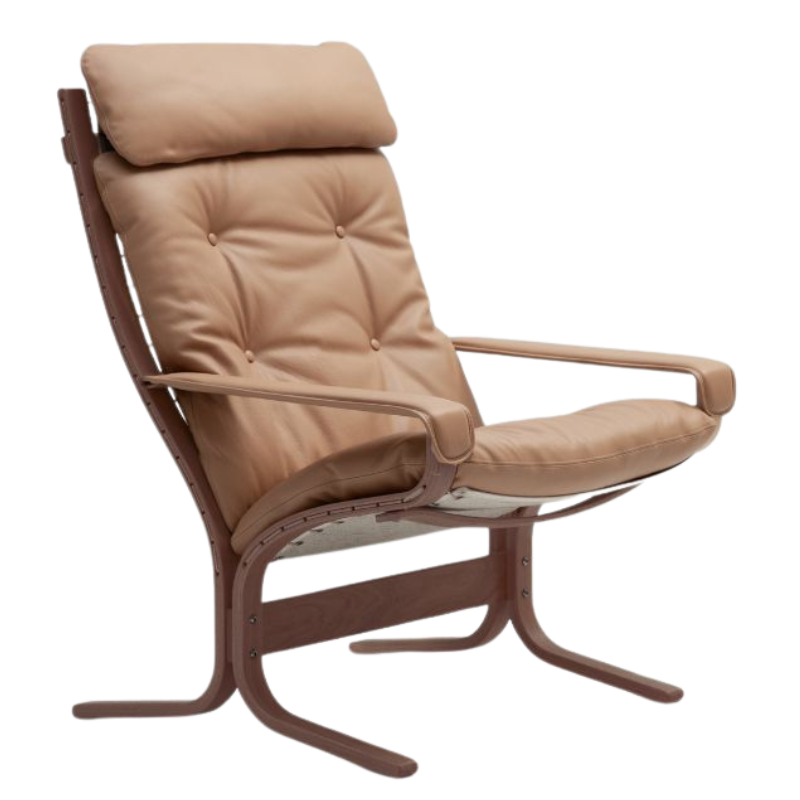 The Siesta Classic Chair High Back from LK Hjelle with arms in Hemsen Anilian smoked Oak.
