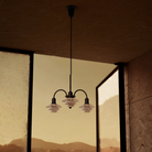 Campaign photo of the PH 1/1 Chandelier, 3-Light by Louis Poulsen turned off.