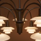Detailed image of the PH 1/1 Chandelier, 9-Light by Louis Poulsen.