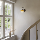 PH 2/2 Wall Lamp Centenary Edition without switch in stairwell turned on.