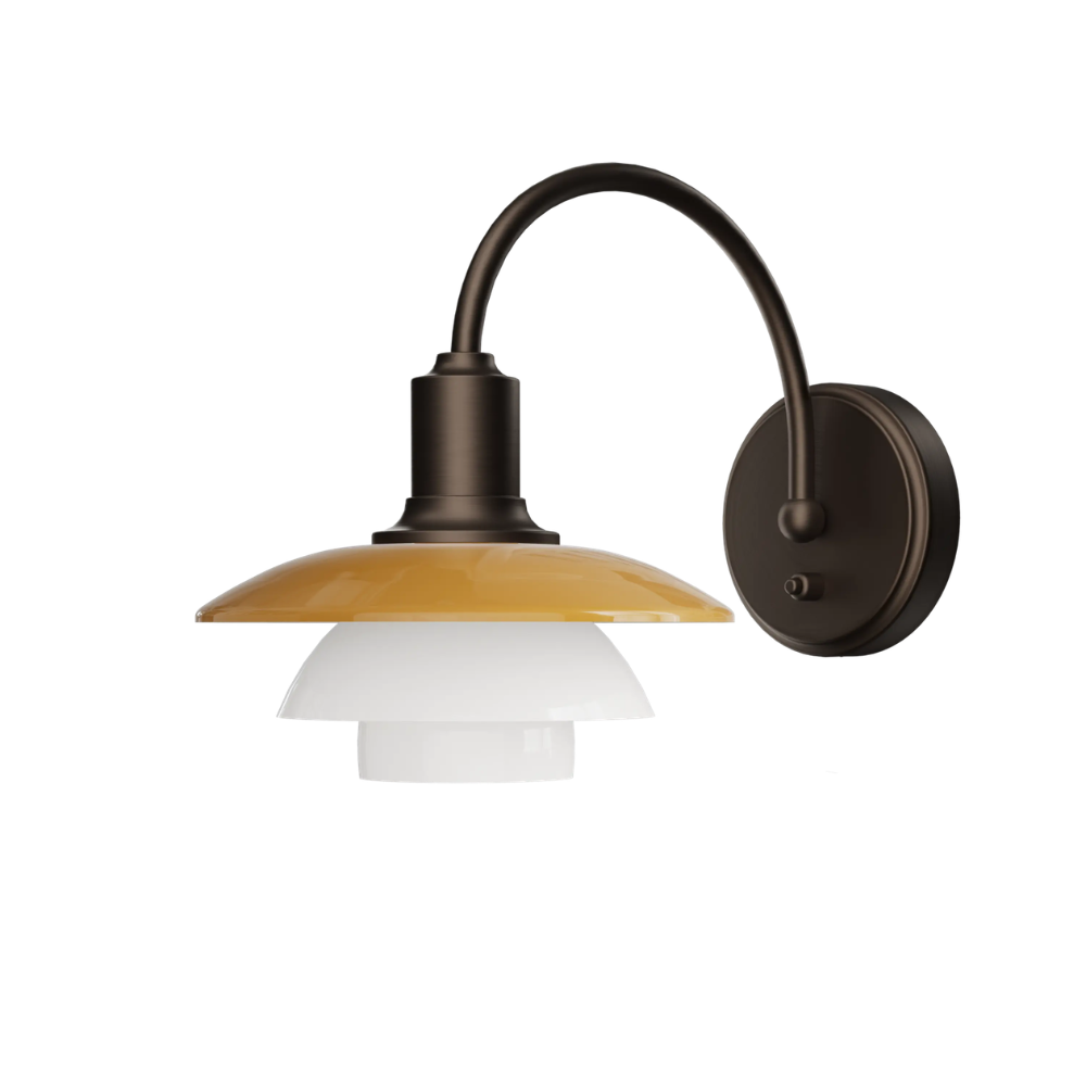 PH 2/2 Wall Lamp Centenary Edition with switch turned off.