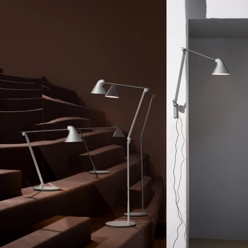 The NJP Floor Lamp from Louis Poulsen in a family space.