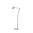 The NJP Floor Lamp from Louis Poulsen in light aluminum grey.