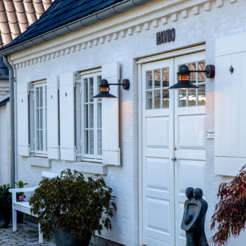 The Nyhavn Wall from Louis Poulsen in a courtyard.