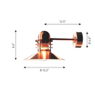 The Nyhavn Wall from Louis Poulsen dimensions.