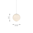 The Patera Pendant from Louis Poulsen, size mini dimensions.