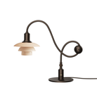 The PH 1/1 Piano Table Lamp by Louis Poulsen turned off.