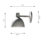 The Tolbod 6.1 Wall from Louis Poulsen dimensions. all-groups