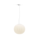 The Lita Pendant by Luceplan, 11.8-inch  pendant in matte white.
