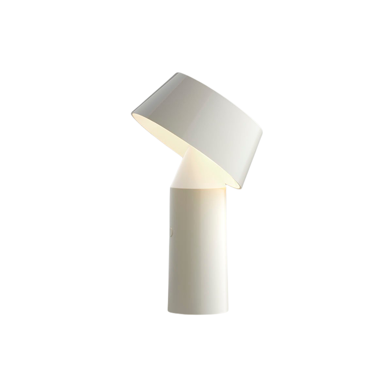 The Bicoca Portable Table Lamp from Marset in off-white.