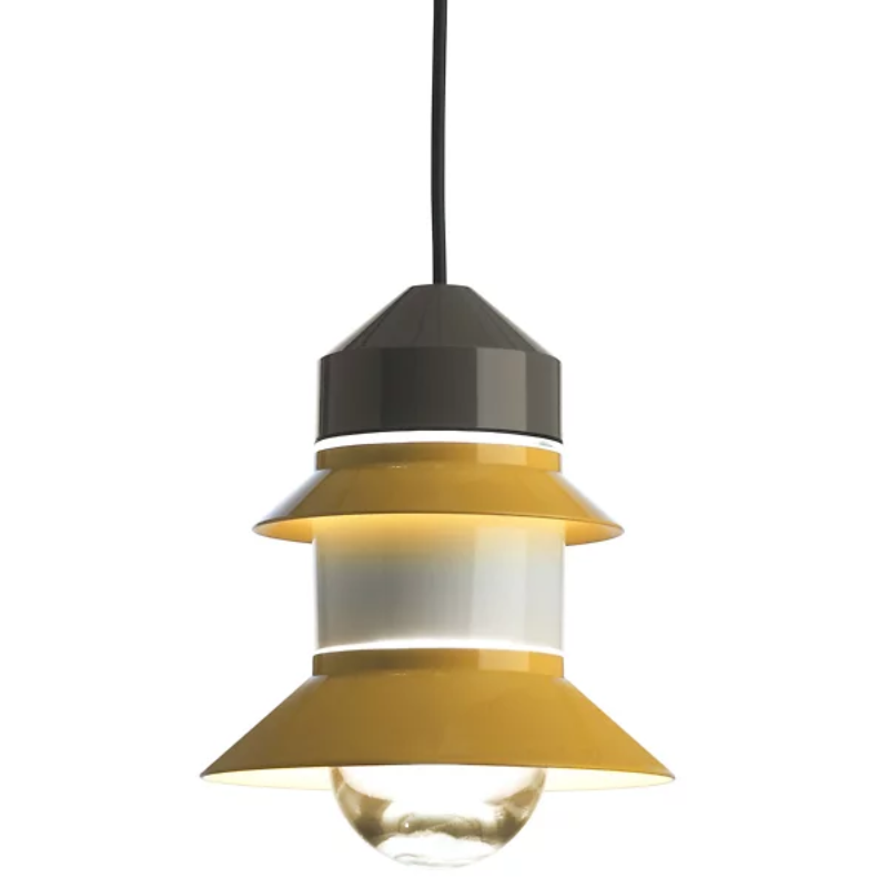The Santorini Outdoor  Pendant from Marset in mustard.
