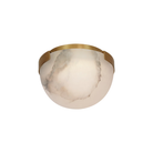 The Melange Solitaire Flush Mount by Visual Comfort in Brass