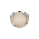 The Melange Solitaire Flush Mount by Visual Comfort in Polished Nickel