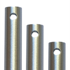 A standard down rod from The Modern Fan Co. in brushed aluminum finish.