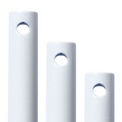 A standard down rod from The Modern Fan Co. in gloss white finish.