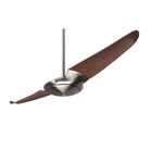 The bright nickel body with mahogany blades IC/Air2 DC - 56″ from Modern Fan Co.