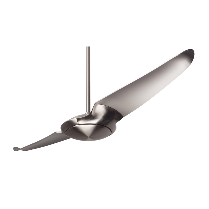 The bright nickel body with nickel blades IC/Air2 DC - 56″ from Modern Fan Co.