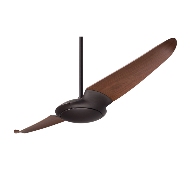The dark bronze body with mahogany blades IC/Air2 DC - 56″ from Modern Fan Co.