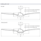 The IC/Brisa DC - 56″ from Modern Fan Co. dimensions. all-groups