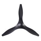 The matte black IC/Brisa DC - 56″ from Modern Fan Co. in a view from the bottom.