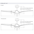 The IC/Brisa DC LED - 56″ from Modern Fan Co. dimensions. all-groups
