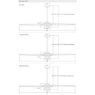 The dimensions for the Torsion 20W LED—62" from the Modern Fan Co.