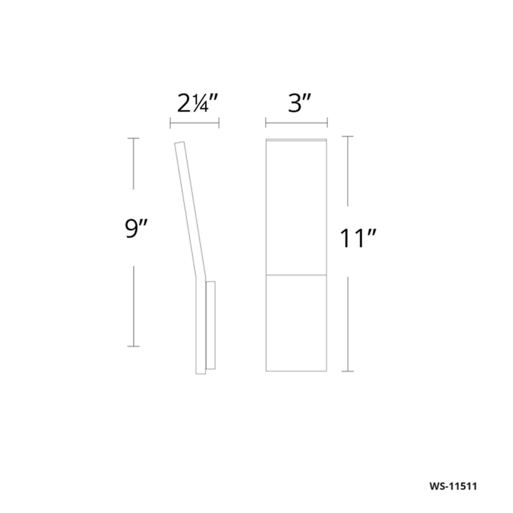 The Blade Wall Sconce from Modern Forms dimensions. all-groups