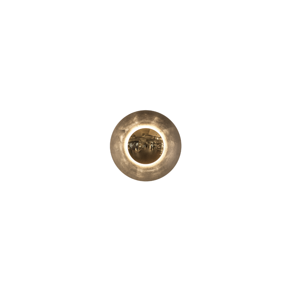 The small gold leaf Blaze Wall Sconce from Modern Forms.
