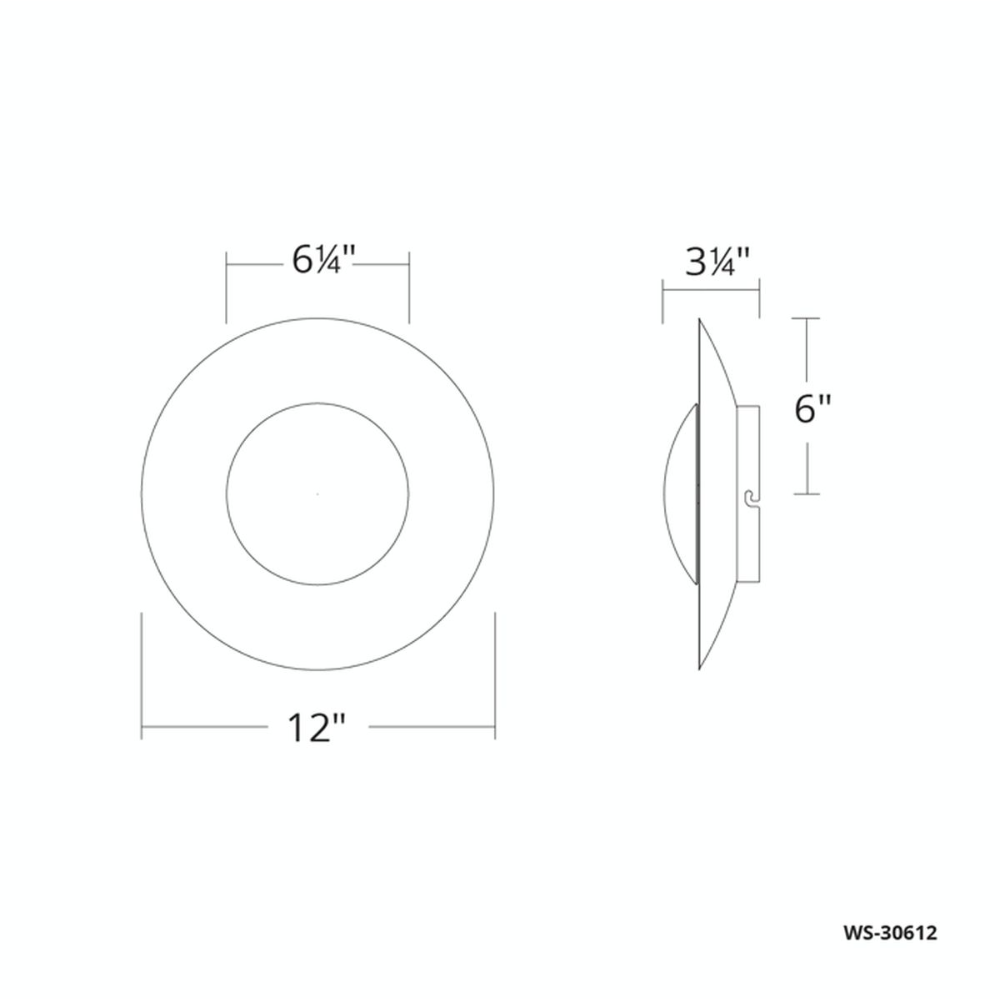 The small Blaze Wall Sconce from Modern Forms dimensions. all-groups