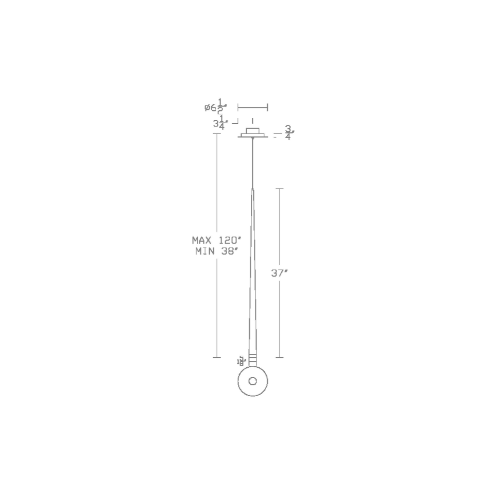 The 37 inch Cascade Pendant Light from Modern Forms dimensions. all-groups