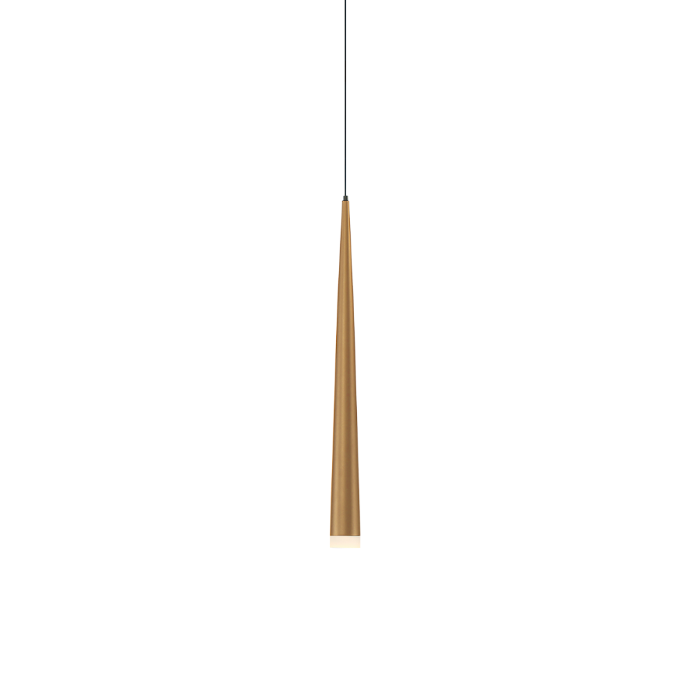 The 19 inch aged brass Cascade Pendant Light from Modern Forms.