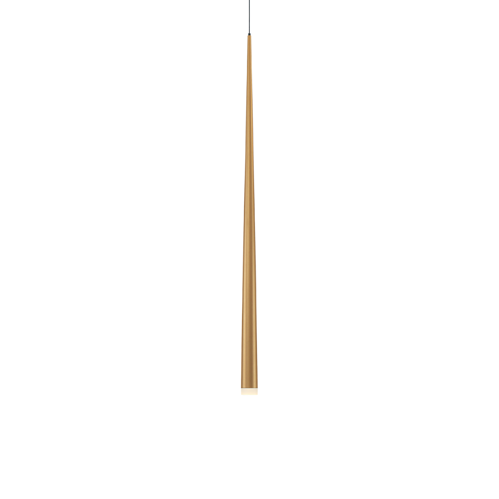 The 37 inch aged brass Cascade Pendant Light from Modern Forms.