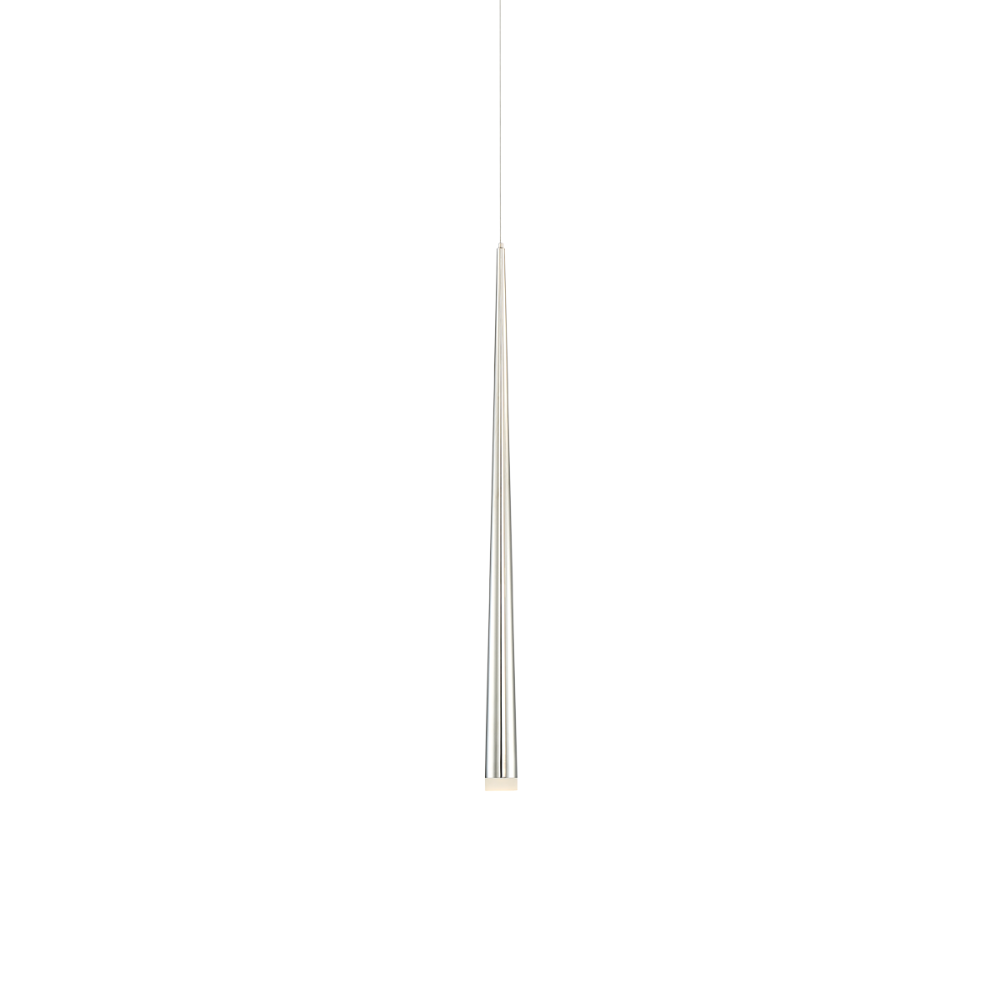 The 28 inch polished nickel Cascade Pendant Light from Modern Forms.