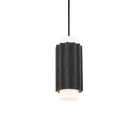 The basalt stone and black Caviar Pendant Light from Modern Forms.