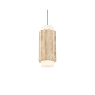 The beige travertine and aged brass Caviar Pendant Light from Modern Forms.