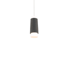 The basalt stone and black Chauncey Pendant Light from Modern Forms at an angle.