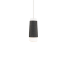 The basalt stone and black Chauncey Pendant Light from Modern Forms.
