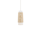 The beige travertine and aged brass Chauncey Pendant Light from Modern Forms.