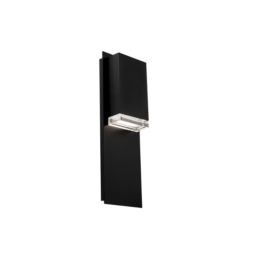 The medium Draped Wall Sconce from Modern Forms from an angle.