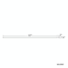 Dimensions of the Lightstick LED bathroom vanity wall sconce by Modern Forms, 97-inch.