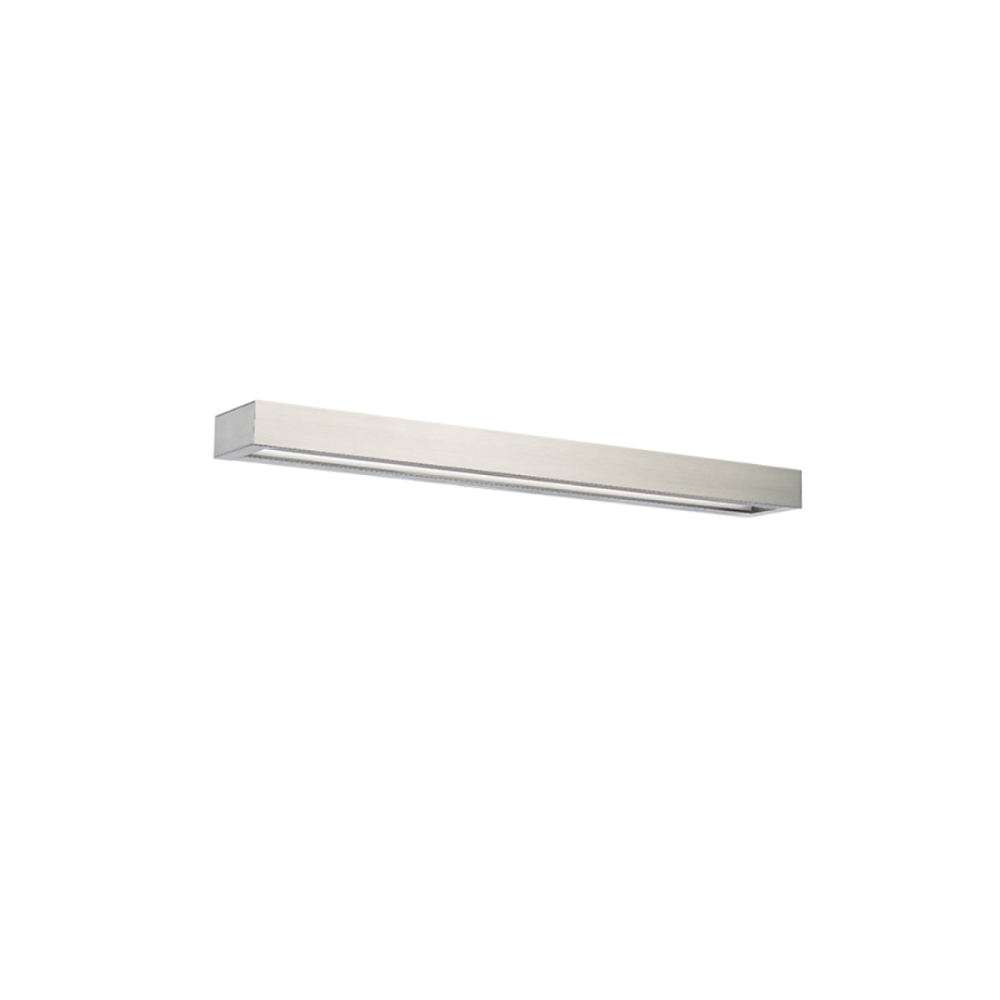The Open Bar vanity wall sconce by Modern Forms in brushed nickel, 27 inch.