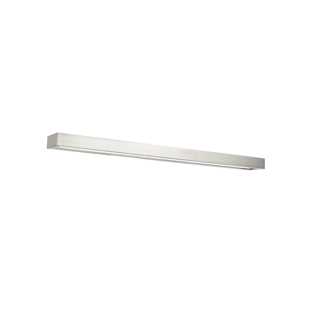 The Open Bar vanity wall sconce by Modern Forms in brushed nickel, 37 inch.