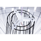 The black Coppélia Suspended from Moooi, showing the branding.