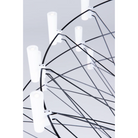 The black Coppélia Suspended from Moooi in a close up of the LEDs.